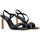 Παπούτσια Γυναίκα Σανδάλια / Πέδιλα Carrano E57219 LEATHER HIGH HEEL SANDALS WOMEN ΜΑΥΡΟ