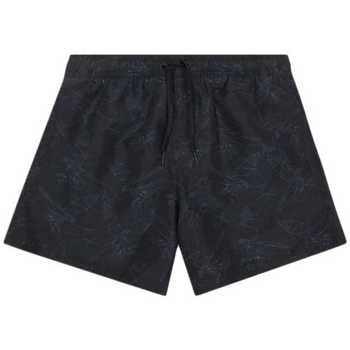 Υφασμάτινα Άνδρας Μαγιώ / shorts για την παραλία EAX WOVEN BOXER SWIMSHORTS MEN ΜΑΥΡΟ