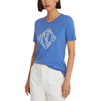 Υφασμάτινα Γυναίκα T-shirt με κοντά μανίκια Ralph Lauren KATLIN T-SHIRT WOMEN LAUREN ΛΕΥΚΟ- ΜΠΛΕ