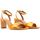 Παπούτσια Γυναίκα Σανδάλια / Πέδιλα Altramarea SNAKE SKIN LEATHER HIGH HEEL SANDALS WOMEN ΠΟΡΤΟΚΑΛΙ
