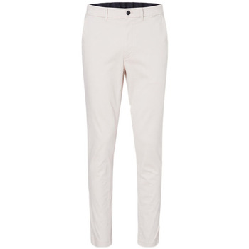 Υφασμάτινα Άνδρας Παντελόνια Calvin Klein Jeans SATIN STRETCH SLIM FIT L.32 CHINO PANTS MEN ΜΠΕΖ