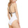Υφασμάτινα Γυναίκα Μαγιώ / shorts για την παραλία Calvin Klein Jeans PLUNGE ONE PIECE SWIMWEAR WOMEN ΛΕΥΚΟ- ΜΑΥΡΟ