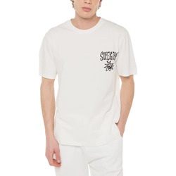 Υφασμάτινα Άνδρας T-shirt με κοντά μανίκια Superdry VINTAGE TRIBAL SURF T-SHIRT MEN ΕΚΡΟΥ- ΜΑΥΡΟ