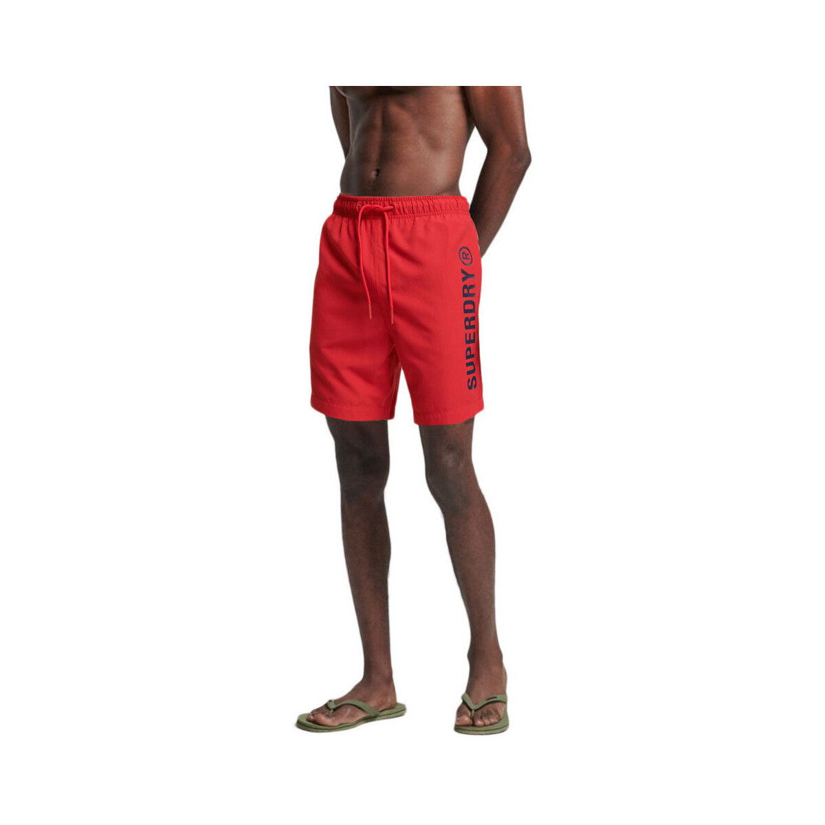 Υφασμάτινα Άνδρας Μαγιώ / shorts για την παραλία Superdry CODE CORE SPORT SWIMSHORTS MEN ΚΟΚΚΙΝΟ- ΜΑΥΡΟ