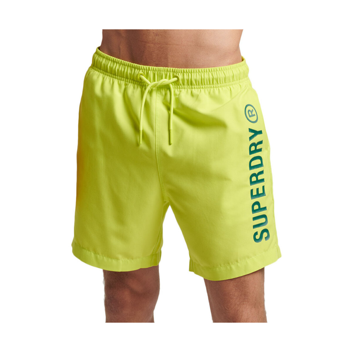 Υφασμάτινα Άνδρας Μαγιώ / shorts για την παραλία Superdry CODE CORE SPORT SWIMSHORTS MEN ΜΠΛΕ- ΠΡΑΣΙΝΟ