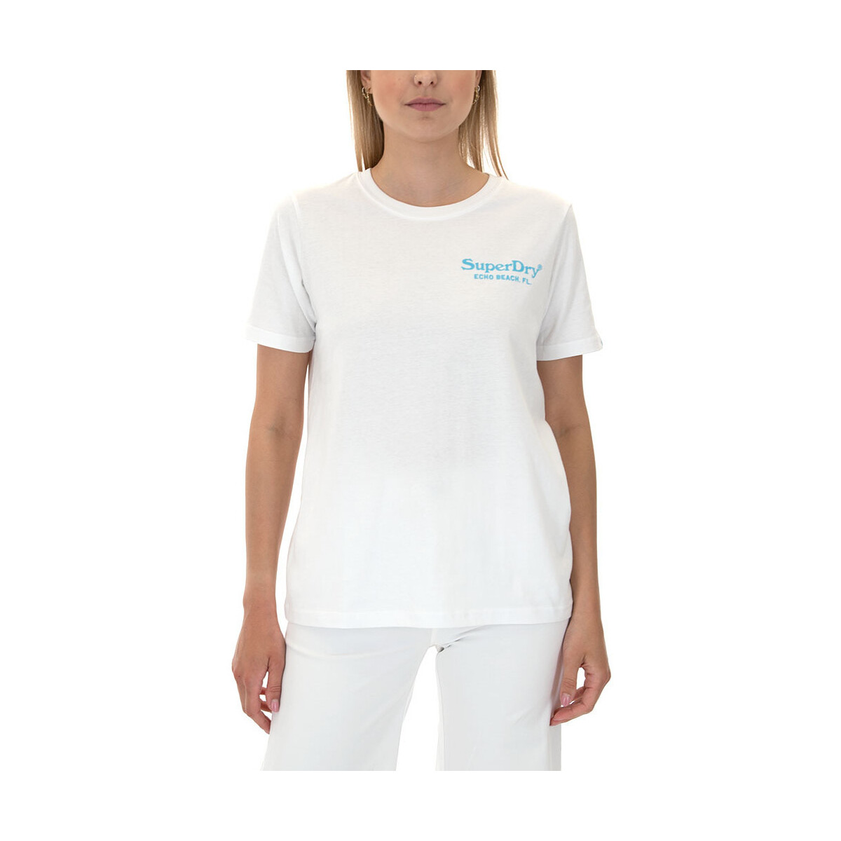 T-shirt με κοντά μανίκια Superdry VINTAGE VENUE T-SHIRT WOMEN
