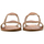 Παπούτσια Γυναίκα Σανδάλια / Πέδιλα Kotris LEATHER FLAT SANDALS WOMEN ΤΑΜΠΑ- ΧΡΥΣΟ