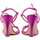 Παπούτσια Γυναίκα Σανδάλια / Πέδιλα Fardoulis METALLIC LEATHER HIGH HEEL SANDALS WOMEN ΦΟΥΞΙΑ