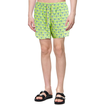 Υφασμάτινα Άνδρας Μαγιώ / shorts για την παραλία Mc2 Saint Barth GIN GYM 94 ULTRALIGHT SWIMSHORTS MEN ΚΙΤΡΙΝΟ- ΜΠΛΕ