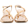Παπούτσια Γυναίκα Σανδάλια / Πέδιλα Fardoulis METALLIC LEATHER HIGH HEEL SANDALS WOMEN BRONZE