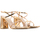 Παπούτσια Γυναίκα Σανδάλια / Πέδιλα Fardoulis METALLIC LEATHER HIGH HEEL SANDALS WOMEN BRONZE