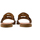 Παπούτσια Γυναίκα Σανδάλια / Πέδιλα Kotris LEATHER FLAT SANDALS WOMEN ΤΑΜΠΑ- ΧΡΥΣΟ