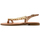 Παπούτσια Γυναίκα Σανδάλια / Πέδιλα Kotris LEATHER FLAT SANDALS WOMEM ΜΠΕΖ- ΧΡΥΣΟ