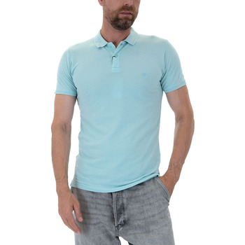 Υφασμάτινα Άνδρας T-shirt με κοντά μανίκια Dstrezzed BOWIE PIQUE POLO T-SHIRT MEN ΣΙΕΛ
