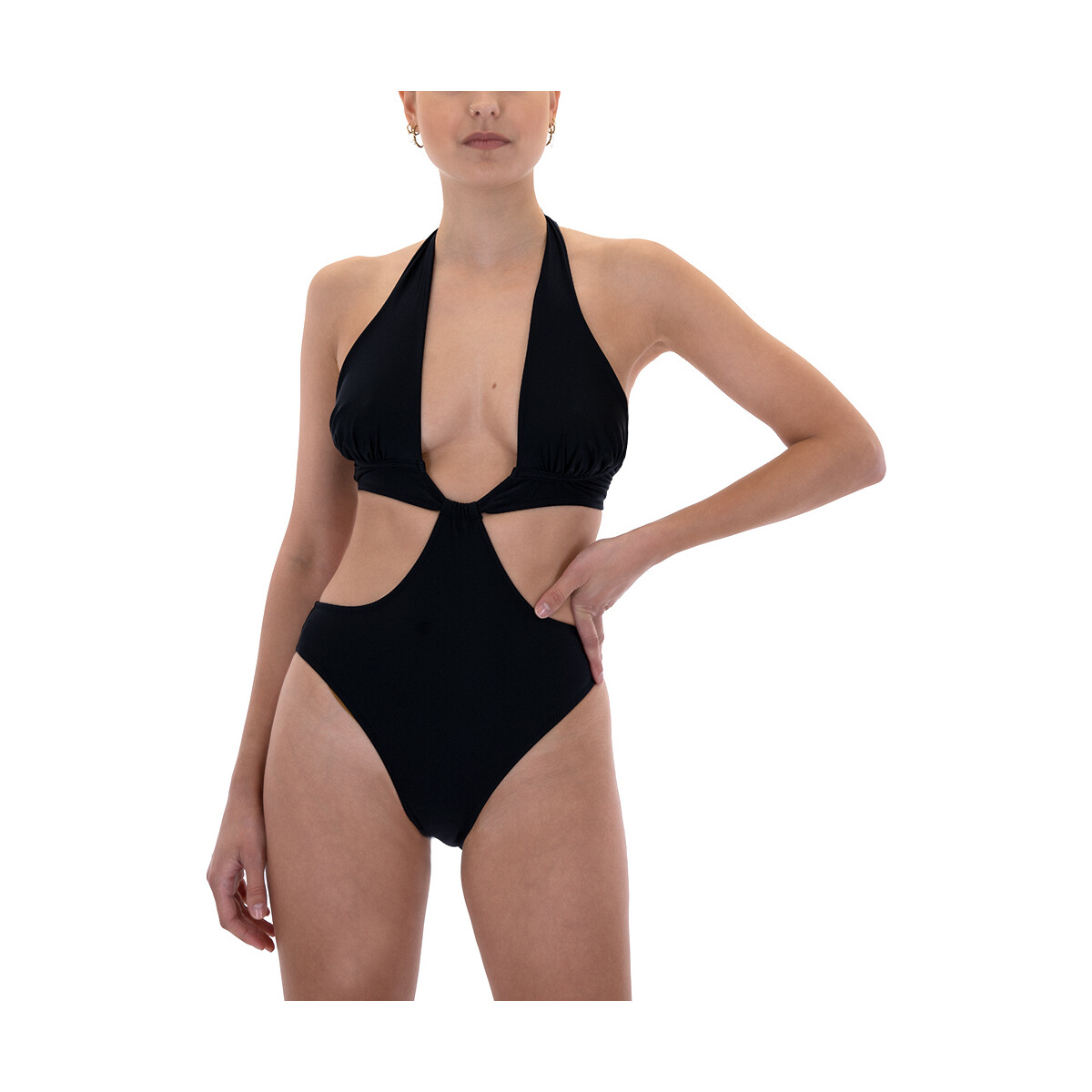 Υφασμάτινα Γυναίκα Μαγιώ / shorts για την παραλία Project Soma ZELIE BLACK SWIMSUIT WOMEN ΜΑΥΡΟ