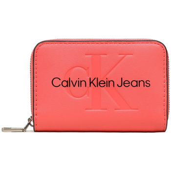Τσάντες Γυναίκα Πορτοφόλια Calvin Klein Jeans ACCORDION ZIP AROUND WALLET WOMEN ΚΟΚΚΙΝΟ- ΜΑΥΡΟ