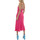 Υφασμάτινα Γυναίκα Φορέματα Studio 83 CINDY SATIN MIDI DRESS WOMEN ΦΟΥΞΙΑ