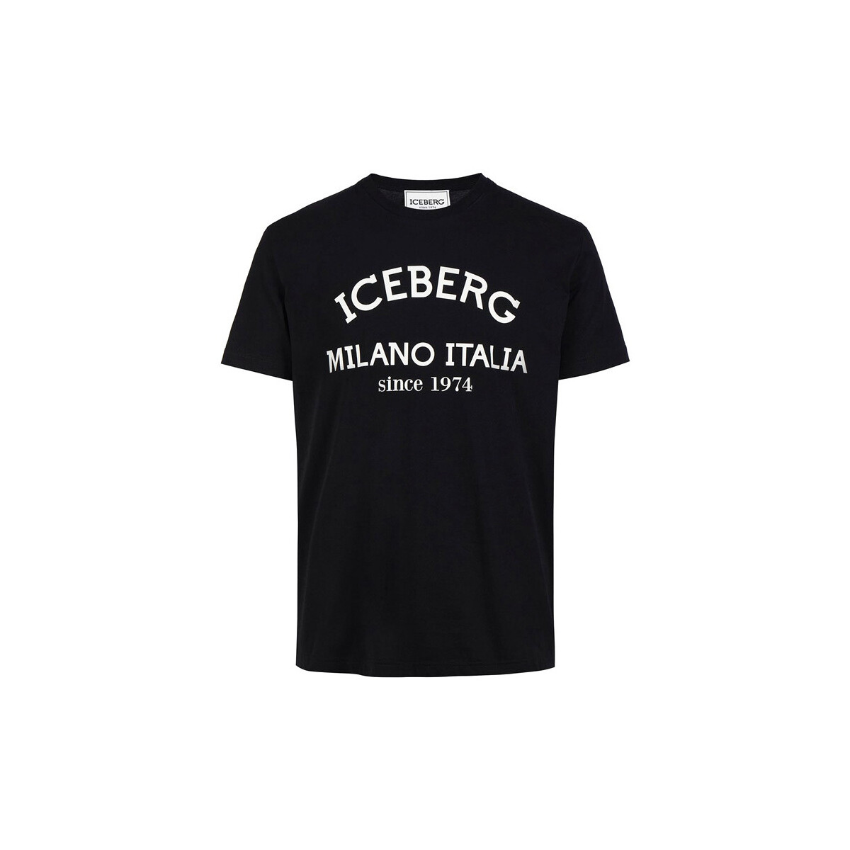 Υφασμάτινα Άνδρας T-shirt με κοντά μανίκια Iceberg INSTITUTIONAL LOGO T-SHIRT MEN ΛΕΥΚΟ- ΜΑΥΡΟ