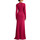 Υφασμάτινα Γυναίκα Φορέματα Ralph Lauren JAWSLIN LONGSLEEVE MAXI DRESS WOMEN LAUREN ΦΟΥΞΙΑ