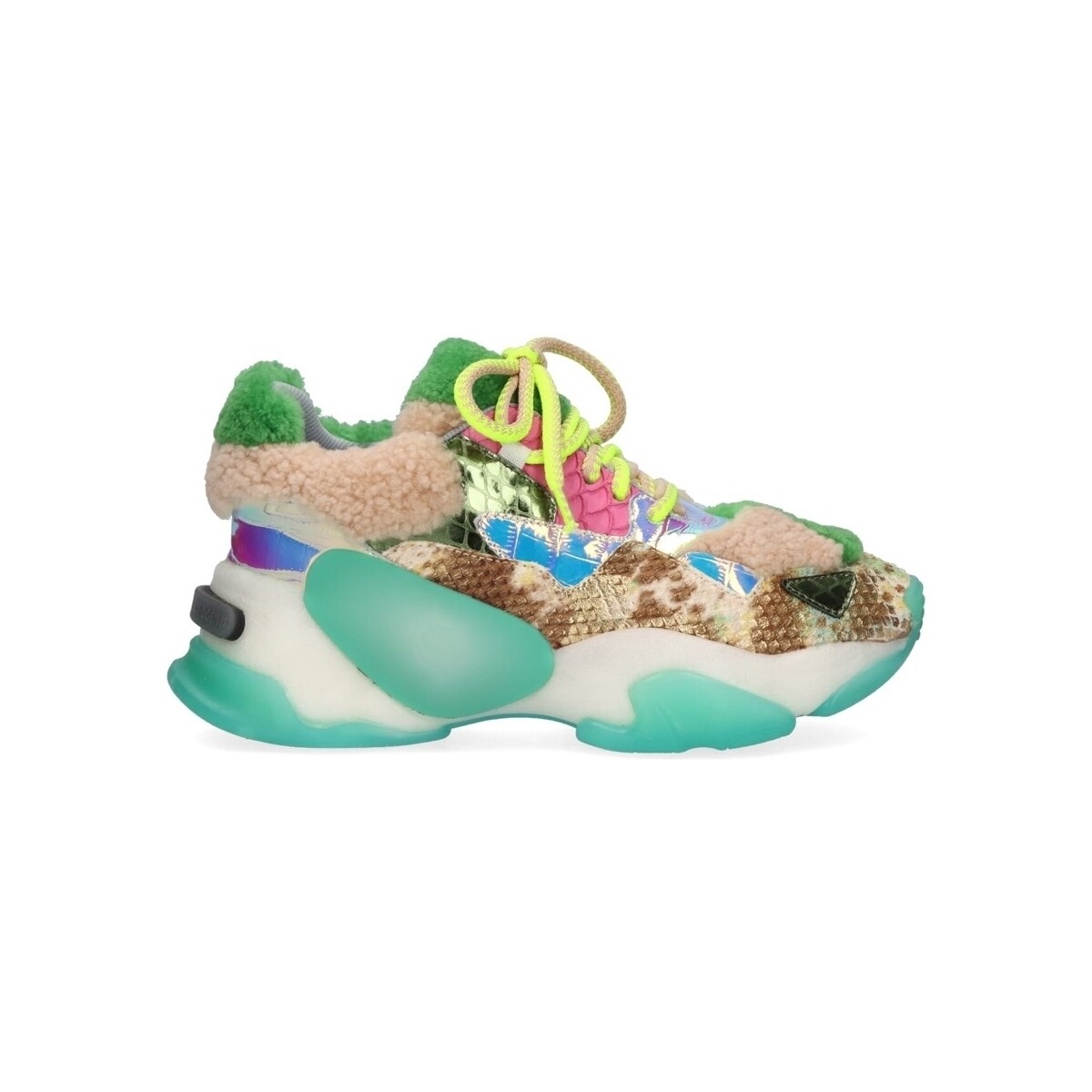 Παπούτσια Γυναίκα Sneakers Exé Shoes EXÉ G168-8 - Beige Green Fuschia Multicolour