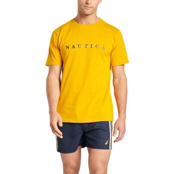 Υφασμάτινα Άνδρας Αμάνικα / T-shirts χωρίς μανίκια Nautica Laszlo Yellow