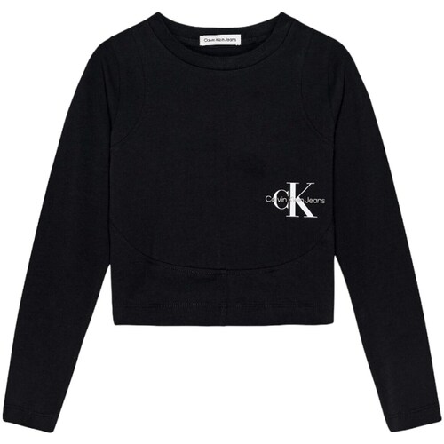 Υφασμάτινα Κορίτσι T-shirt με κοντά μανίκια Calvin Klein Jeans IG0IG02104 Black