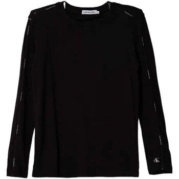 Υφασμάτινα Αγόρι T-shirt με κοντά μανίκια Calvin Klein Jeans IB0IB01699 Black