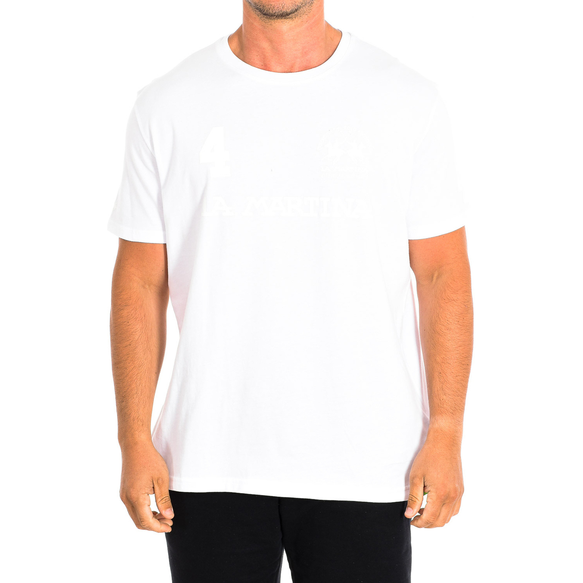 Υφασμάτινα Άνδρας T-shirt με κοντά μανίκια La Martina TMR309-JS206-00001 Άσπρο
