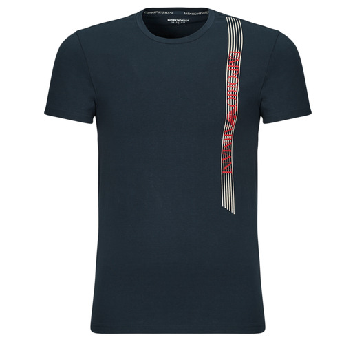 Υφασμάτινα Άνδρας T-shirt με κοντά μανίκια Emporio Armani UNDERLINED LOGO Marine