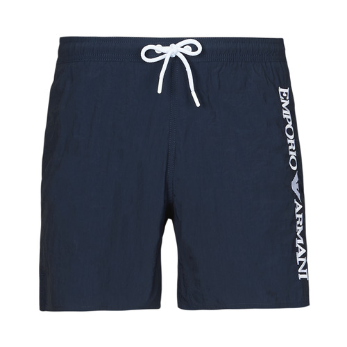Υφασμάτινα Άνδρας Μαγιώ / shorts για την παραλία Emporio Armani EMBROIDERY LOGO Marine