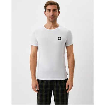 Υφασμάτινα Άνδρας T-shirt με κοντά μανίκια Bikkembergs BKK1UTS07SI Άσπρο