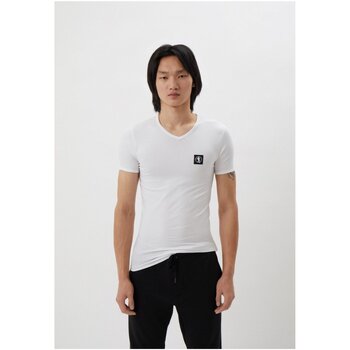 Υφασμάτινα Άνδρας T-shirt με κοντά μανίκια Bikkembergs BKK1UTS08SI Άσπρο
