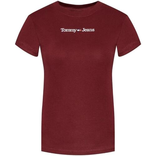 Υφασμάτινα Γυναίκα T-shirt με κοντά μανίκια Tommy Hilfiger  Red