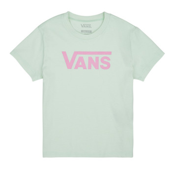 Υφασμάτινα Κορίτσι T-shirt με κοντά μανίκια Vans FLYING V CREW GIRLS Green / Ροζ