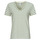 Υφασμάτινα Γυναίκα T-shirt με κοντά μανίκια Petit Bateau A0ACS COL V Άσπρο / Green