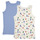 Υφασμάτινα Αγόρι Αμάνικα / T-shirts χωρίς μανίκια Petit Bateau A0AB4 X2 Μπλέ / Multicolour