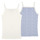 Υφασμάτινα Κορίτσι Αμάνικα / T-shirts χωρίς μανίκια Petit Bateau A0A4D X2 Μπλέ / Άσπρο