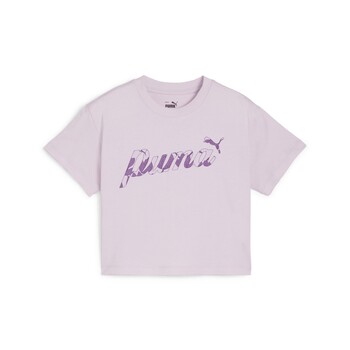 Υφασμάτινα Κορίτσι T-shirt με κοντά μανίκια Puma ESS+ BLOSSOM SHORT TEE G Violet