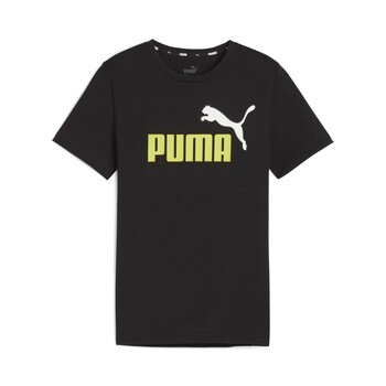 Υφασμάτινα Αγόρι T-shirt με κοντά μανίκια Puma ESS+ 2 COL LOGO TEE B Black