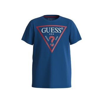 Υφασμάτινα Αγόρι T-shirt με κοντά μανίκια Guess L73I55 Μπλέ