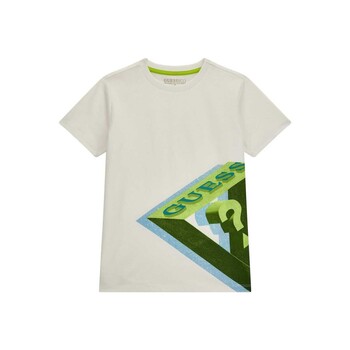 Υφασμάτινα Αγόρι T-shirt με κοντά μανίκια Guess L4RI00 Άσπρο