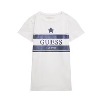 Υφασμάτινα Κορίτσι T-shirt με κοντά μανίκια Guess J4RI15 Άσπρο