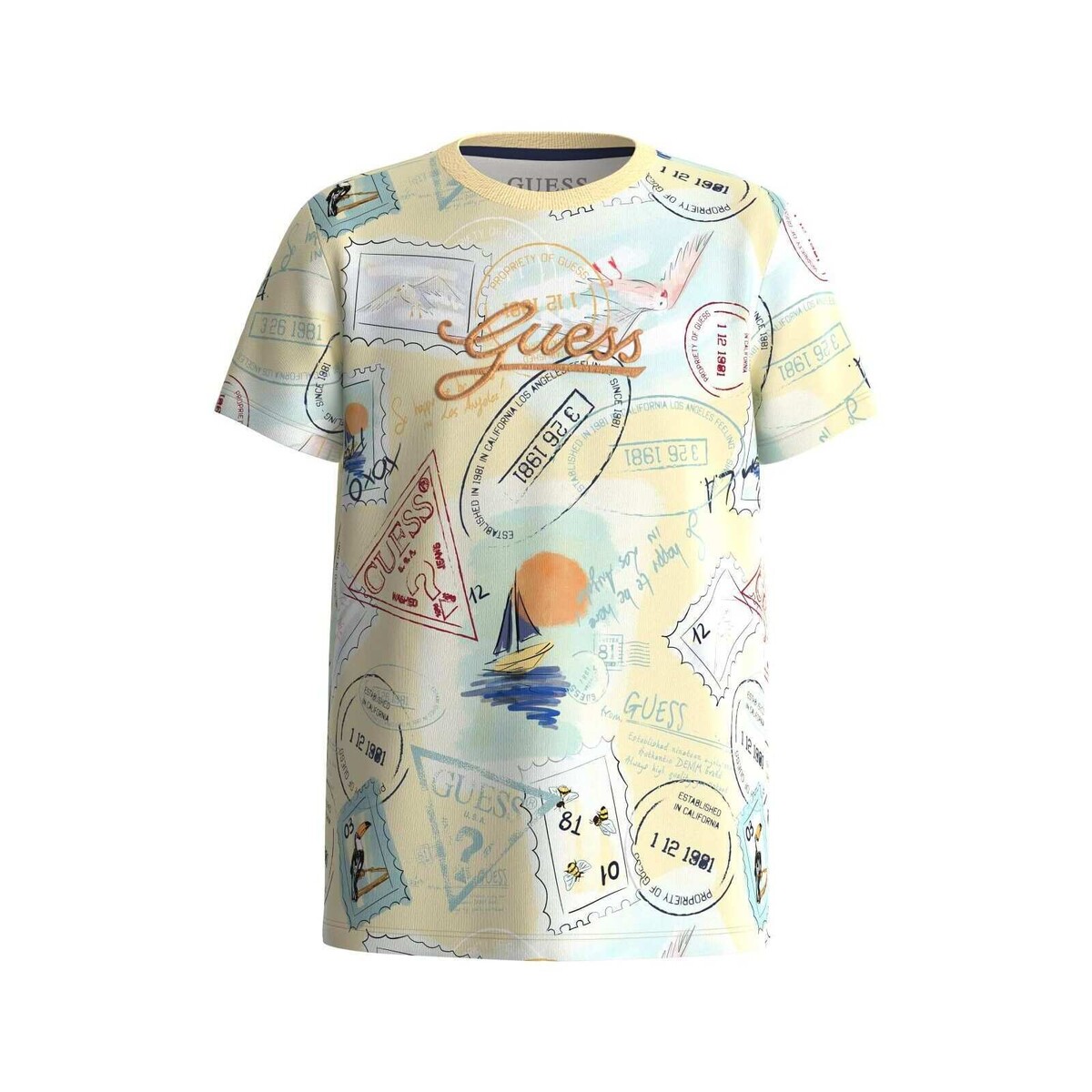 Υφασμάτινα Αγόρι T-shirt με κοντά μανίκια Guess SS T SHIRT Multicolour
