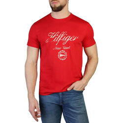 Υφασμάτινα Άνδρας T-shirt με κοντά μανίκια Tommy Hilfiger - mw0mw30040 Red