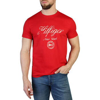 Υφασμάτινα Άνδρας T-shirt με κοντά μανίκια Tommy Hilfiger - mw0mw30040 Red