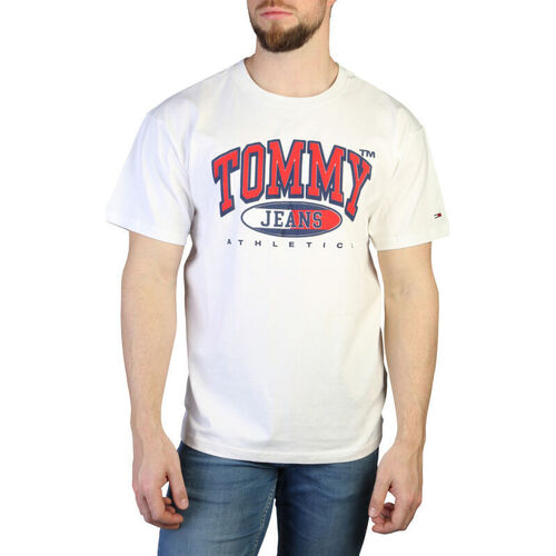Υφασμάτινα Άνδρας T-shirt με κοντά μανίκια Tommy Hilfiger - dm0dm16407 Άσπρο
