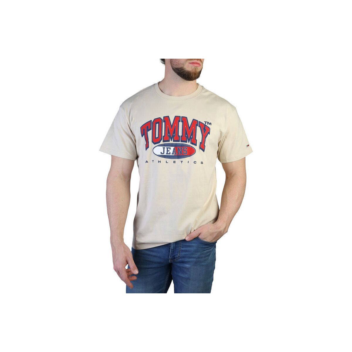 Υφασμάτινα Άνδρας T-shirt με κοντά μανίκια Tommy Hilfiger dm0dm16407 aci brown Brown