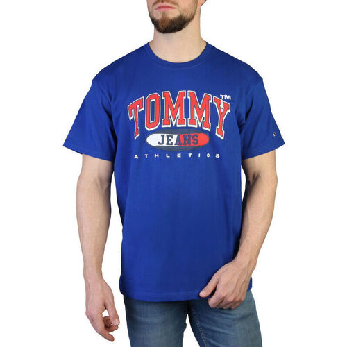 Υφασμάτινα Άνδρας T-shirt με κοντά μανίκια Tommy Hilfiger - dm0dm16407 Μπλέ