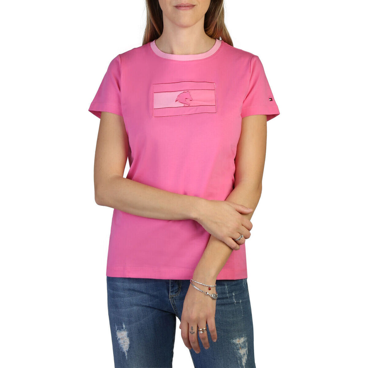 Tommy Hilfiger  T-shirt με κοντά μανίκια Tommy Hilfiger th10064-016 pink