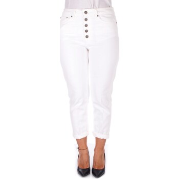 Υφασμάτινα Γυναίκα παντελόνι παραλλαγής Dondup DP268B BS0033 DR4 Άσπρο
